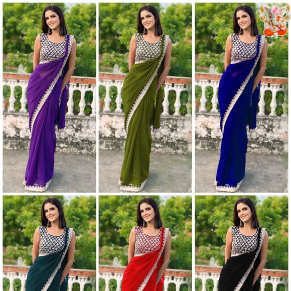 STYLISH SAREE - Picture 1 of 16